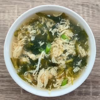 紫菜蛋花湯Seaweed Egg Drop Soup / Soupe d'œufs aux algues